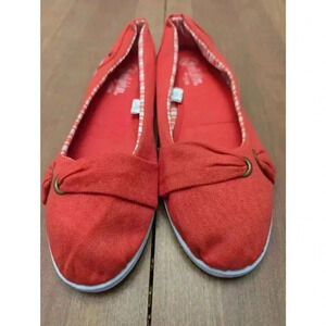 Women's red casual comfort slides by Enlighten Active size 10